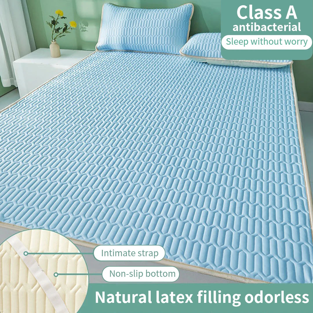 Natural Latex Cooling Mat Pad for Babies Soft Eco-Friendly Multi-Layer Design Breathable Durable and Fade-Resistant