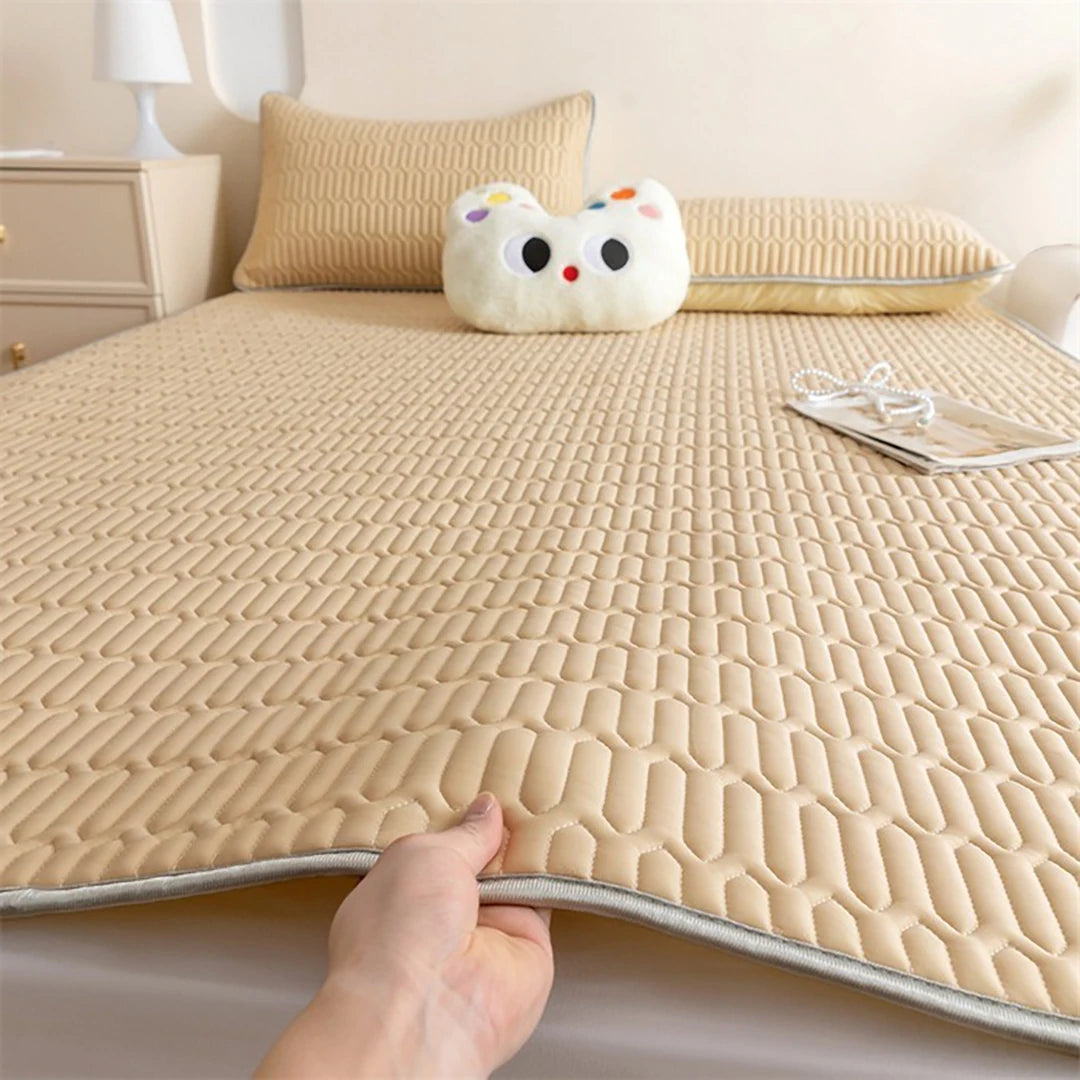 Natural Latex Cooling Mat Pad for Babies Soft Eco-Friendly Multi-Layer Design Breathable Durable and Fade-Resistant
