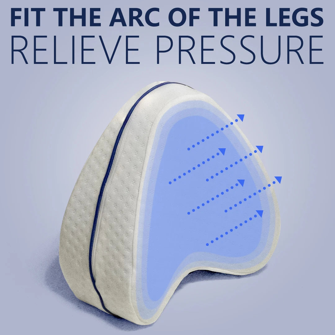 Leg Pillow for Office and Car Contoured Design for Relaxation and Neck Support - Soft and Breathable Easy to Clean