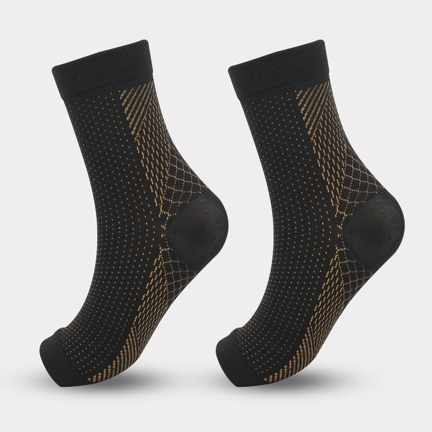 Knit Yoga Socks Toeless Compression Socks for Running Fitness Unisex Breathable Comfortable
