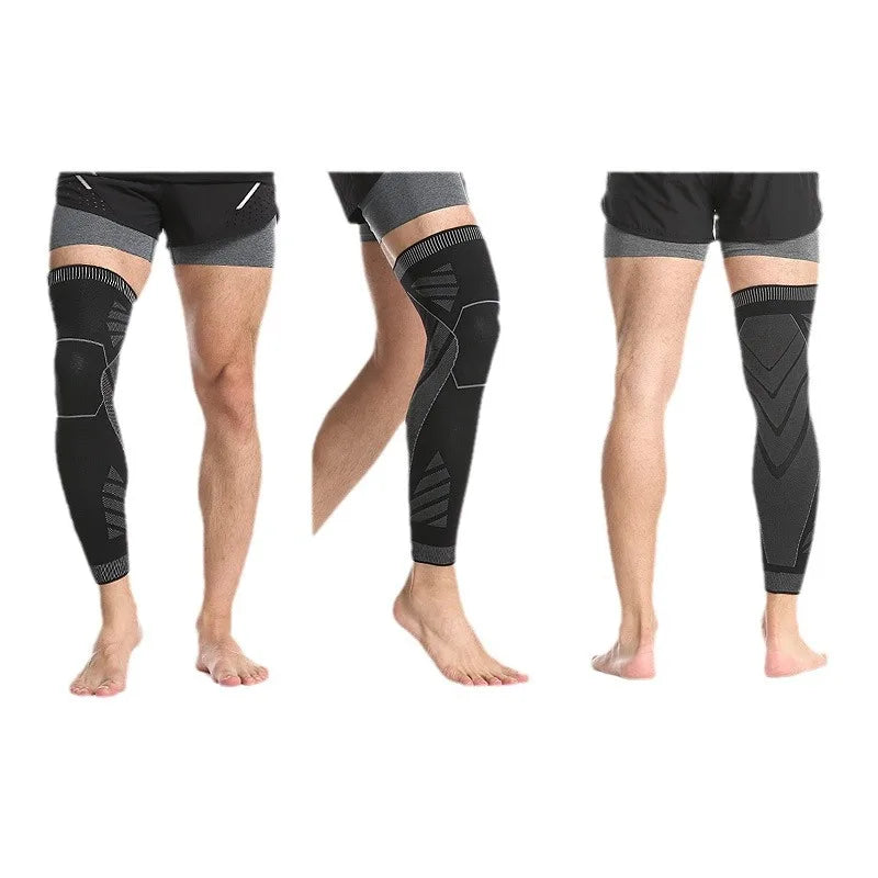 Sports Leggings Protective Gear Knitted Pressure Knee Pads Outdoor Riding Basketball Long Legs