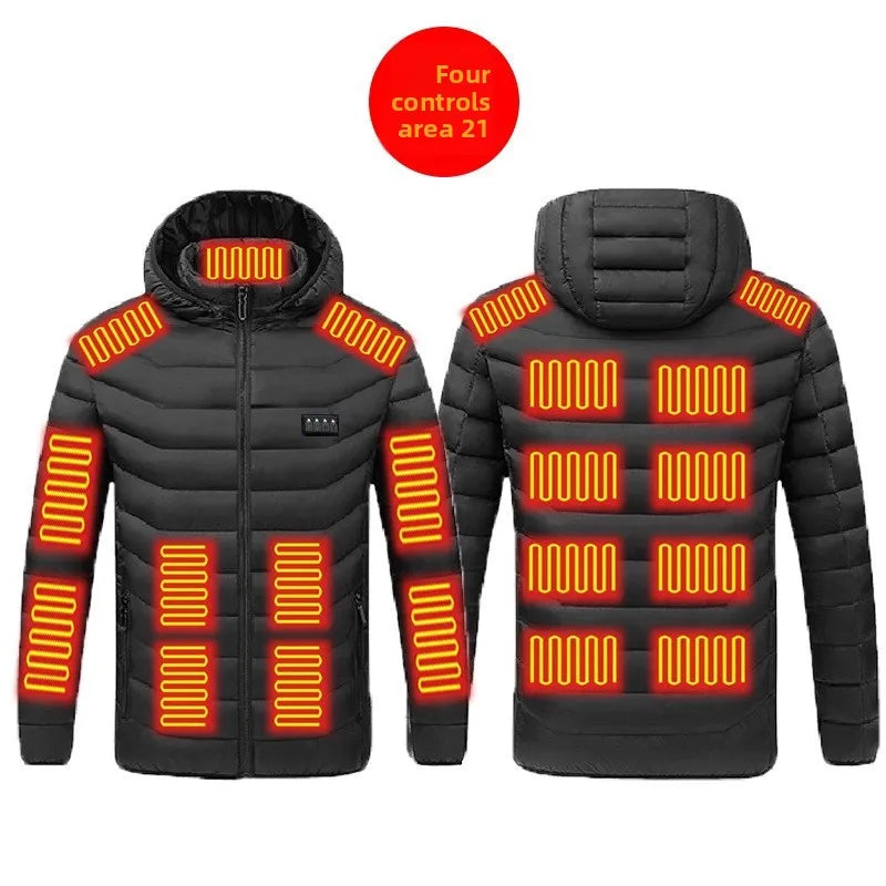 Intelligent heating cotton-padded clothes cotton-padded clothes heating clothes constant temperature heating