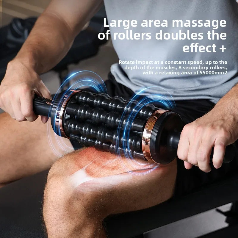 Full body electric roller massage shaft fitness rehabilitator muscle relaxation exercise rehabilitation fascia roller