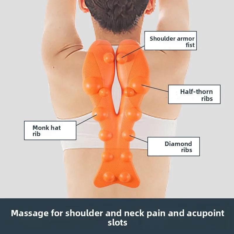 EVA Massage Pillow Cervical Spine Soothing Frame Waist Cervical Massage Pillow Shoulder and Neck Pillow