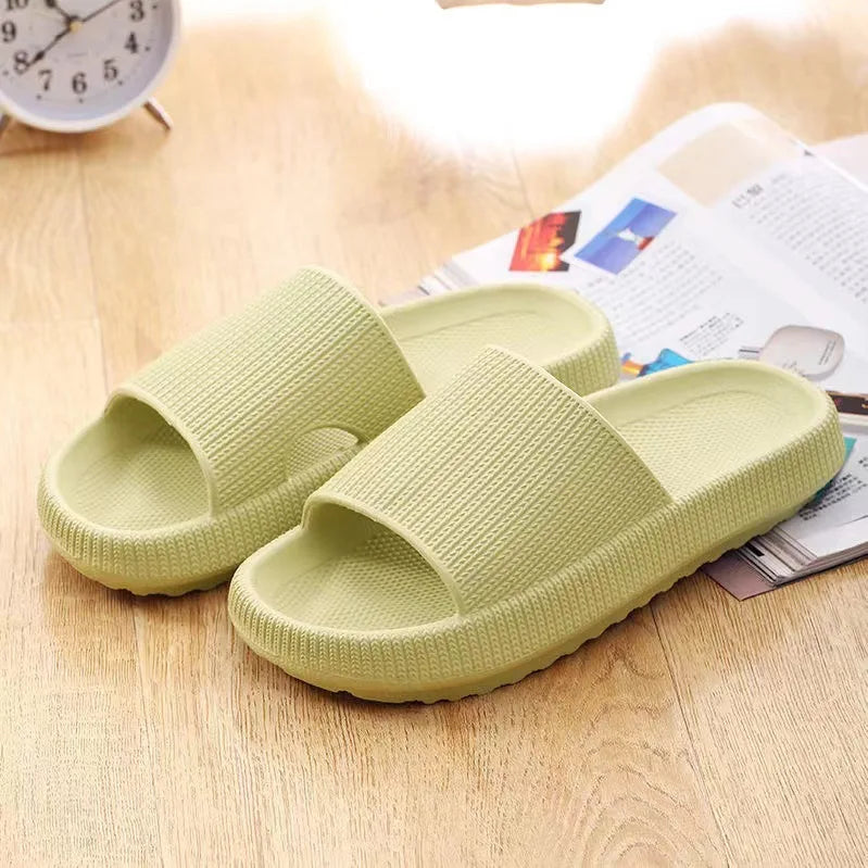 New thick-bottomed slippers for women's summer home non-slip bathroom bath for couples thick-bottomed home