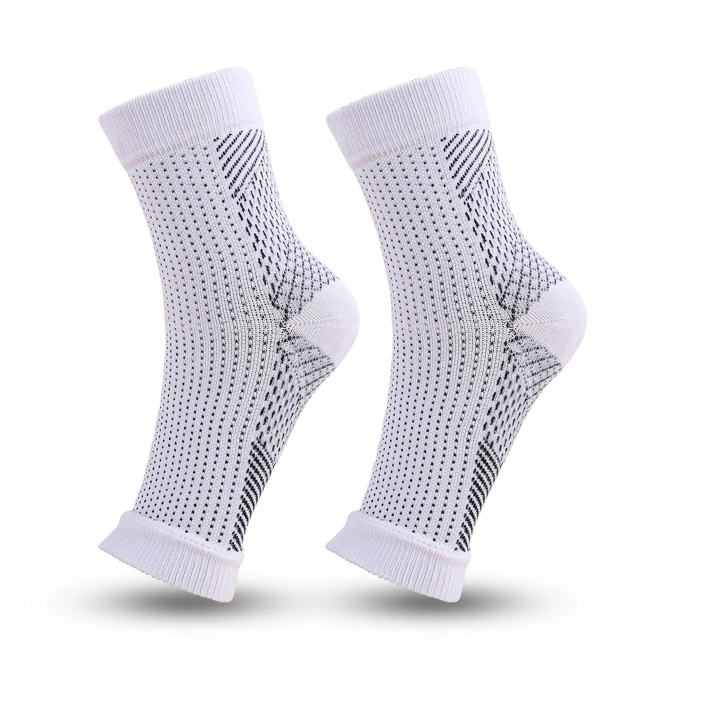 Knit Yoga Socks Toeless Compression Socks for Running Fitness Unisex Breathable Comfortable