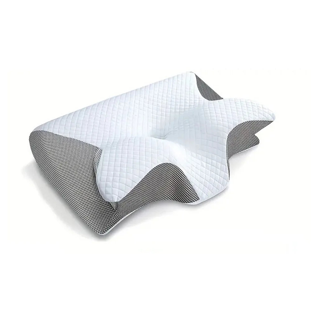 Cervical Butterfly Pillow Memory Foam Sleeping Pillow with Removable Pillowcase