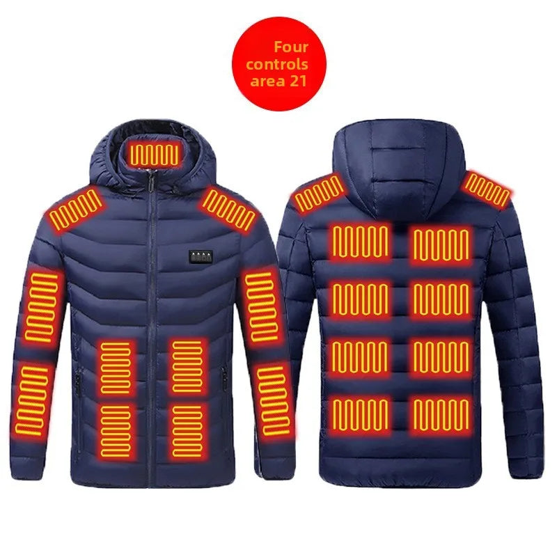 Intelligent heating cotton-padded clothes cotton-padded clothes heating clothes constant temperature heating
