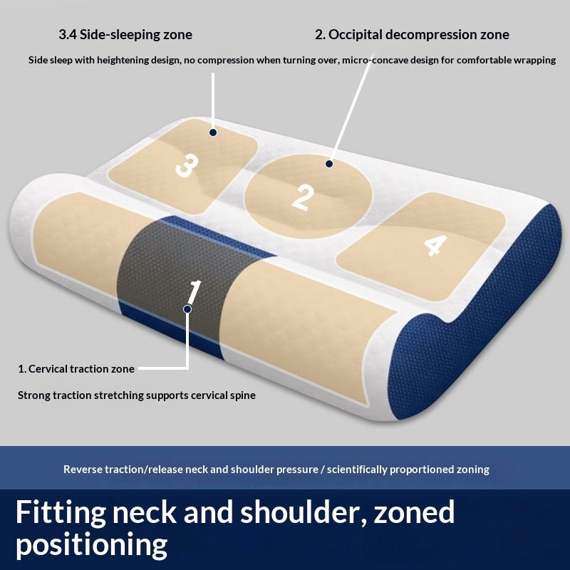 Cervical spine pillow, neck protection pillow, anti-sleep, adult sleep special sleeping artifact, traction cervical spine snoring pillow pillow core