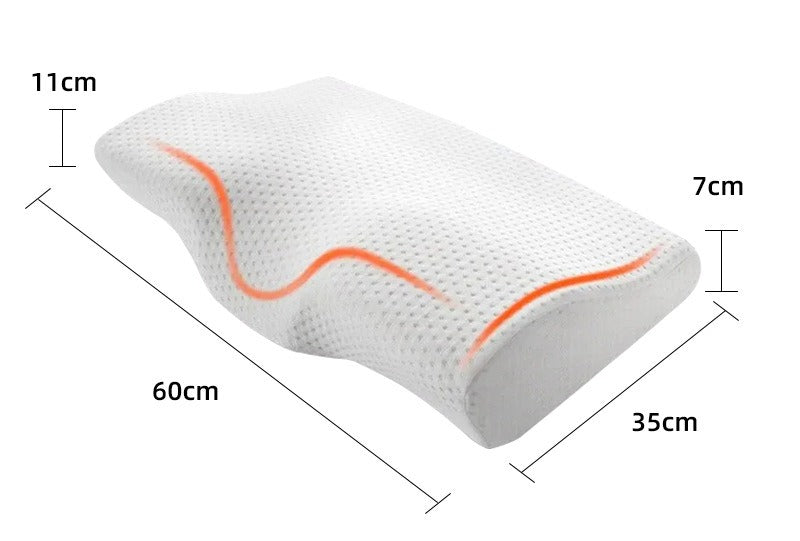 Memory Foam Butterfly Pillow Neck Support Pillow Core Sleep Pillow Slow Rebound Memory Pillow Cervical Pillow