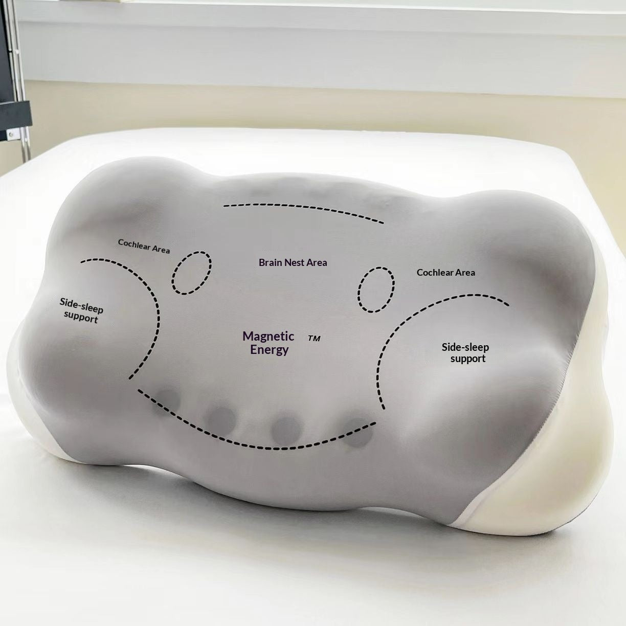 Magnet pillow cloud slow rebound memory cotton cervical spine pillow magnet jade pillow