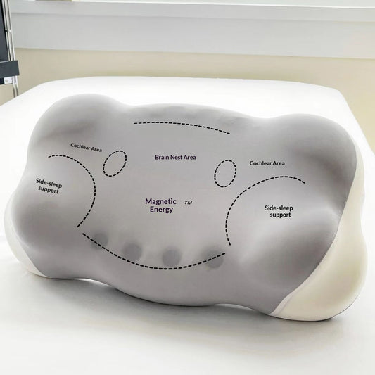 Magnet pillow cloud slow rebound memory cotton cervical spine pillow magnet jade pillow