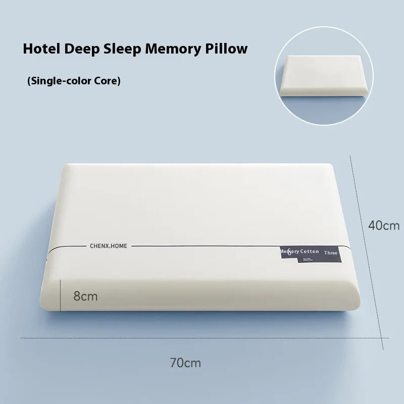 Pillow Core Pro Dual Core Zero Pressure Slow Rebound Memory Hotel Home Memory Foam Neck Support Pillow