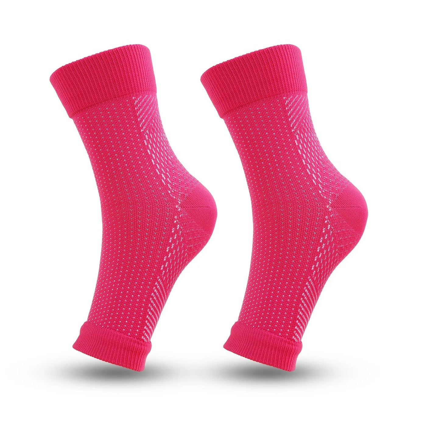 Knit Yoga Socks Toeless Compression Socks for Running Fitness Unisex Breathable Comfortable