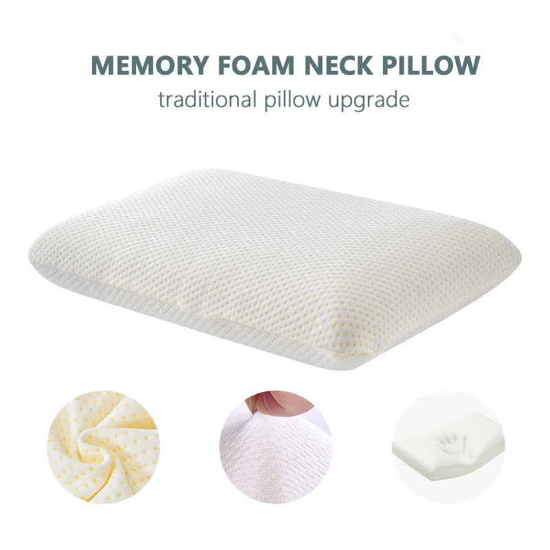 Fiber Skin-friendly Memory Foam Pillow Slow Rebound Bread Pillow Single Hotel B&B Cervical Neck Care Home Pillow Core